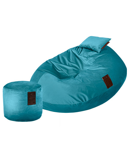 Sitzsäcke SET Cocoon XXL Luxury Blue | Wegett