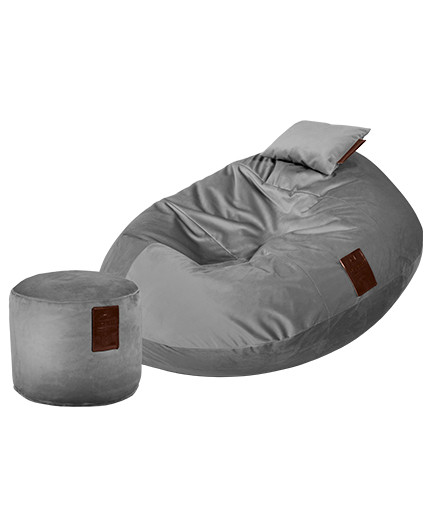 Sitzsäcke SET Cocoon XXL Luxury Grey | Wegett