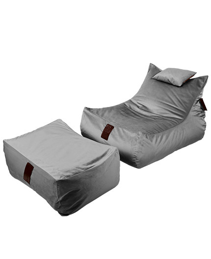 Sitzsäcke SET Lounge XXL Luxury Grey | Wegett