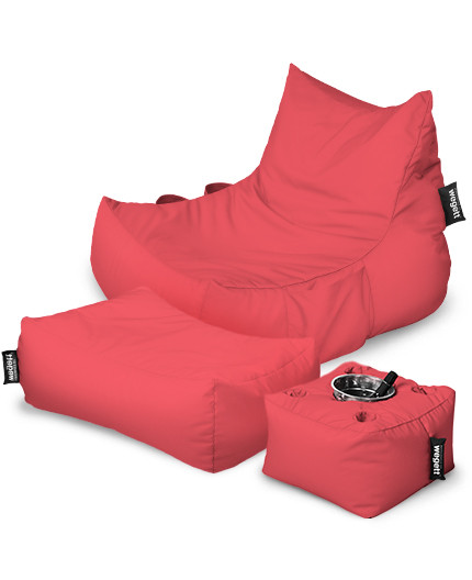 Sedací vak SUPER SET Lounge XXL s vreckami | Wegett