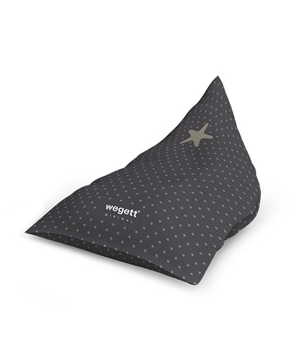 Sedací vak Triangle Minimal Star Grey | Wegett