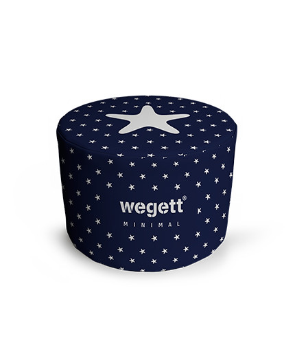 Sedací vak Taburet Minimal Star Blue | Wegett