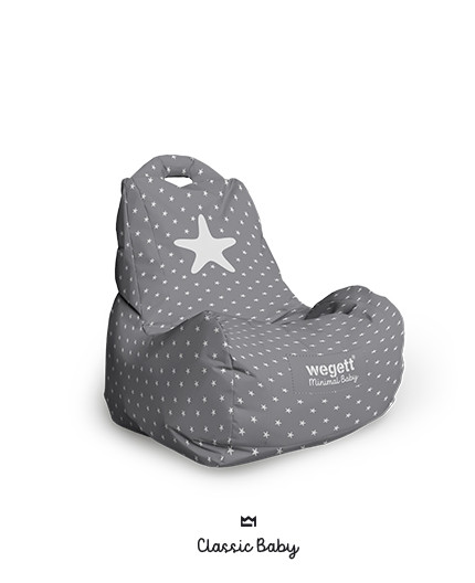 Sedací vak BABY Star Grey | Wegett