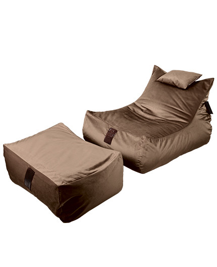 Sedací vak SET Lounge XXL Luxury Brown | Wegett